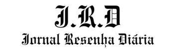 Logotipo do Jornal Resenha Diária com as iniciais J.R.D em fonte gótica. Titulo: Logotipo oficial do Jornal Resenha