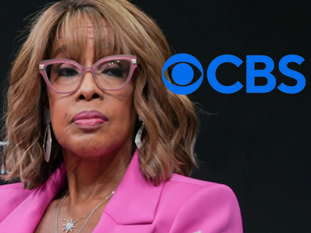 Gayle King em evento da CBS antes de anunciar sua saída da emissora.